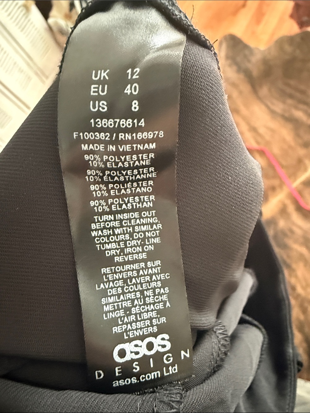 ASOS Tall Classic Black Dress Pants with slits - Picture 8 of 8